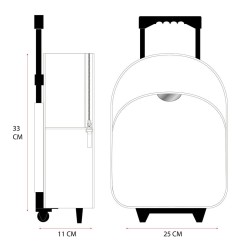 Hello Kitty - Trolley sac à dos Follow The Rainbow 33 cm