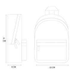 Lilo & Stitch - Backpack Little Friends 31 cm