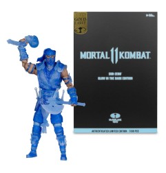 Mortal Kombat - Action Figure Glow in the Dark Edition Sub-Zero (Gold Label) 18 cm