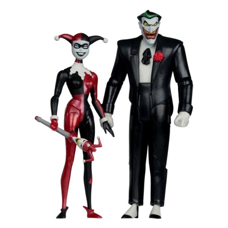 DC Comics - Batman: The Animated Series DC Direct Action Figures Harley Quinn & The Joker (Mad Love) (Gold Label) 18 cm