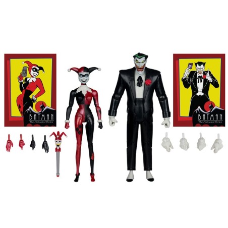 Batman: The Animated Series DC Direct - Figurines Harley Quinn & The Joker (Mad Love) (Gold Label) 18 cm