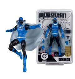 DC Direct - Figurine Obsidian (Infinity Inc N°16) (Chase) (Gold Label) 18 cm