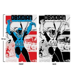 DC Direct - Figurine Obsidian (Infinity Inc N°16) (Chase) (Gold Label) 18 cm