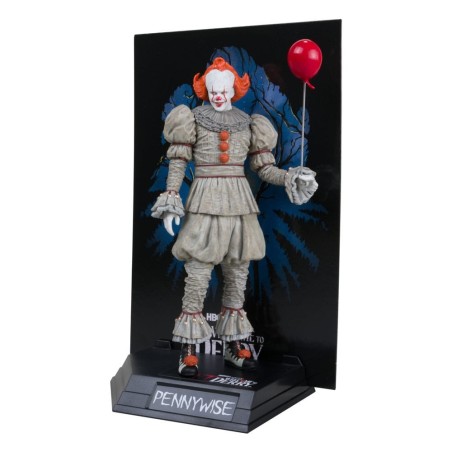 It - : Welcome to Derry Movie Maniacs PVC Statue Pennywise (Gold Label) 16 cm