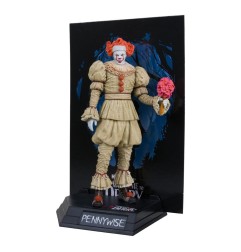 Ça : Bienvenue à Derry - Statuette Movie Maniacs Pennywise (Flashback) (Gold Label) 16 cm