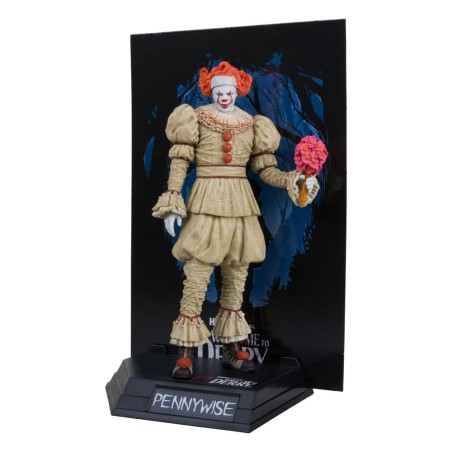 Ça : Bienvenue à Derry - Statuette Movie Maniacs Pennywise (Flashback) (Gold Label) 16 cm