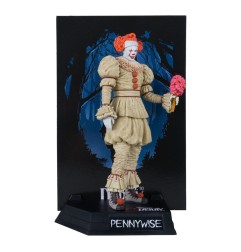 It - : Welcome to Derry Movie Maniacs PVC Statue Pennywise (Flashback) (Gold Label) 16 cm
