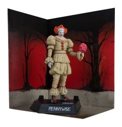 Ça : Bienvenue à Derry - Statuette Movie Maniacs Pennywise (Flashback) (Gold Label) 16 cm
