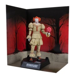 Ça : Bienvenue à Derry - Statuette Movie Maniacs Pennywise (Flashback) (Gold Label) 16 cm