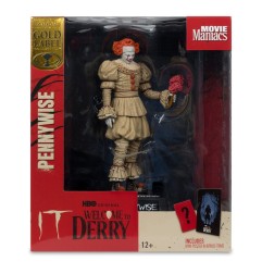 Ça : Bienvenue à Derry - Statuette Movie Maniacs Pennywise (Flashback) (Gold Label) 16 cm