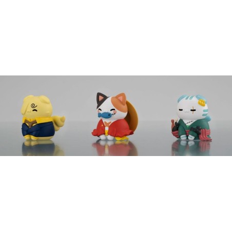 One Piece - Mega Cat Project Trading Figure 3-Pack Nyan Piece Nyan! Happy Trio 2024 Limited Ver. 3 cm