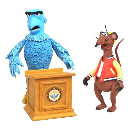 The Muppets - Select Action Figure 2-Pack Sam the Eagle & Rizzo the Rat 13 cm