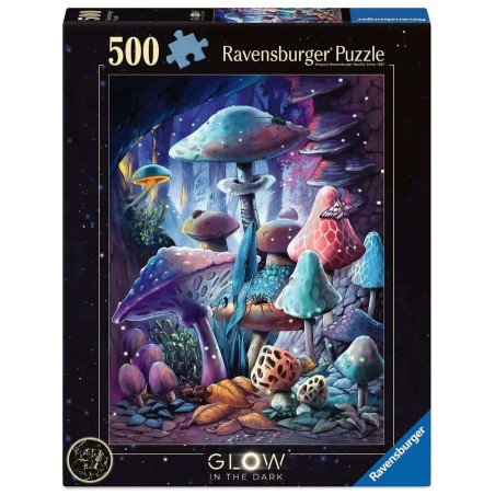 Ravensburger - Puzzle Glow-in-the-Dark Moonlight Mushrooms (500 pièces)