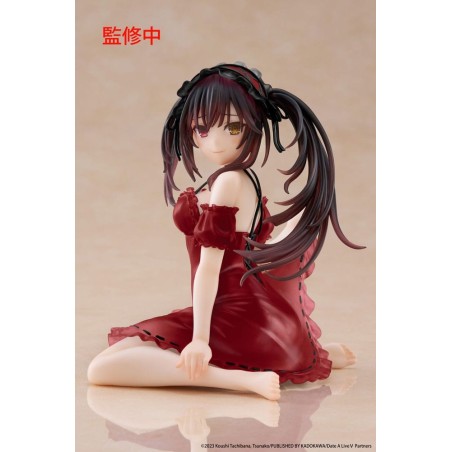 Date A Live - V PVC Statue Desktop Cute Figure Kurumi Tokisaki Nightwear Ver. Renewal 13 cm