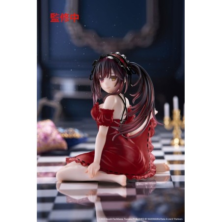 Date A Live - V PVC Statue Desktop Cute Figure Kurumi Tokisaki Nightwear Ver. Renewal 13 cm