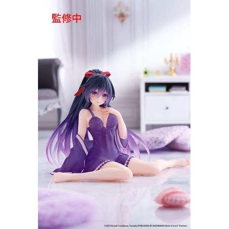 Date A Live - V PVC Statue Desktop Cute Figure Tohka Yatogami Nightwear Ver. Renewal 13 cm