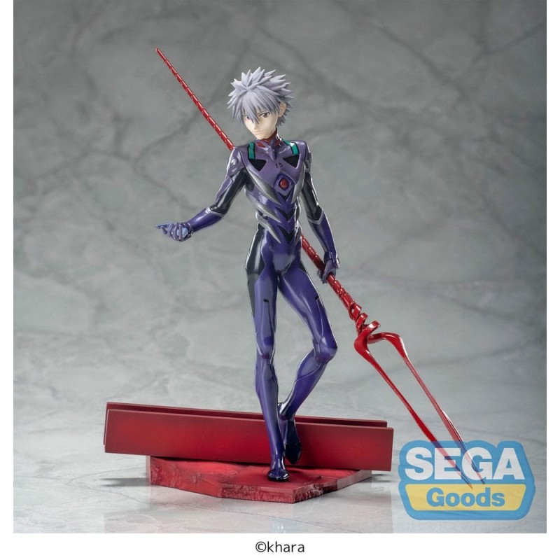 Evangelion : 3.0+1.0 Thrice Upon a Time - Statuette Luminasta Kaworu Nagisa x Spear of Longinus 21 cm