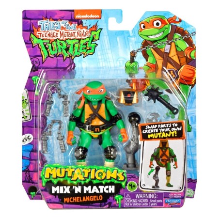 Tales of the Teenage Mutant Ninja Turtles : Légendes des Tortues Ninja - Figurine Mix 'n Match Michelangelo 12 cm