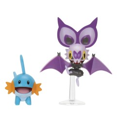 Pokémon - Figure 2-Pack Mudkip & Noibat with Stand 8 cm