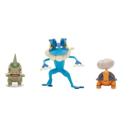 Pokémon - Pack 3 figurines First Partner Battle Figure Set Chartor, Coupenotte & Croâporal