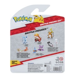 Pokémon - Pack 3 figurines First Partner Battle Figure Set Chartor, Coupenotte & Croâporal
