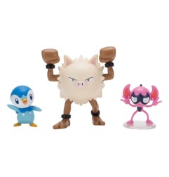 Pokémon - First Partner Battle Figure Set Figure 3-Pack Impidimp, Piplup & Primape