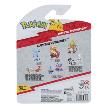 Pokémon - Pack 3 figurines First Partner Battle Figure Set Grimalin, Tiplouf & Colossinge