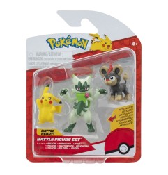 Pokémon - First Partner Battle Figure Set Figure 3-Pack Litleo, Pikachu & Floragato