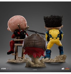 Marvel - Deadpool & Wolverine Mini Co. PVC Figure Deadpool and Wolverine set Unmasked 14 cm