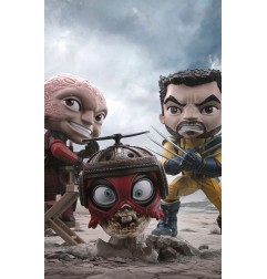 Marvel - Deadpool & Wolverine Mini Co. PVC Figure Deadpool and Wolverine set Unmasked 14 cm