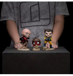Marvel - Set Figurines Mini Co. Deadpool et Wolverine Unmasked 14 cm