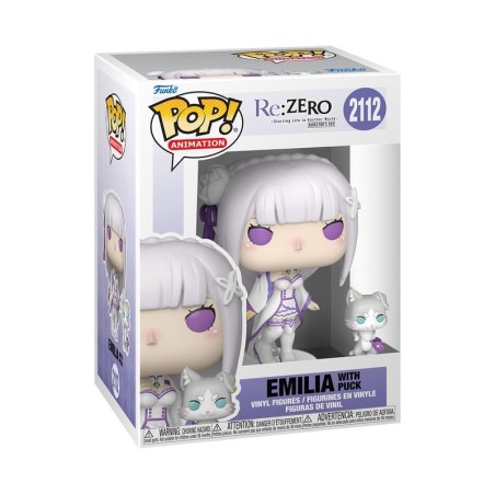 Re:Zero - POP!&Buddy Animation Vinyl Figures Emilia w/Puck 9 cm