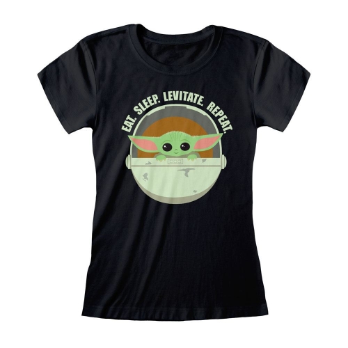 Star Wars The Mandalorian - T-Shirt femme Eat Sleep Levitate