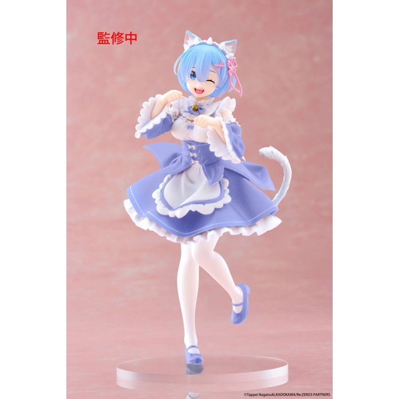 Re:Zero Starting Life in Another World Coreful - Statuette Rem Cat Maid Ver. Renewal 18 cm