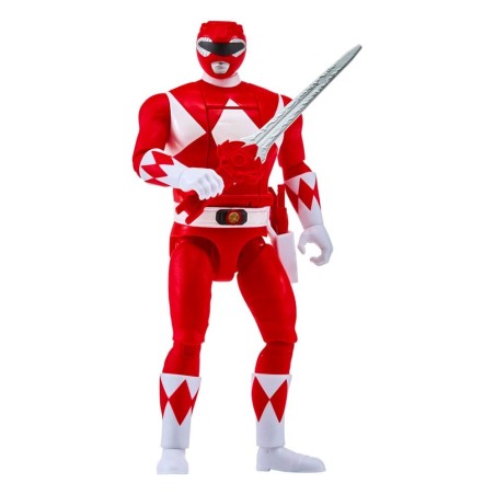 Power Rangers - Mighty Morphin  Action Figure Auto-Morphin Red Ranger 12 cm