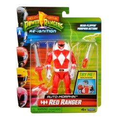 Power Rangers - Figurine Auto-Morphin Red Ranger 12 cm