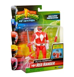 Power Rangers - Mighty Morphin  Action Figure Auto-Morphin Red Ranger 12 cm
