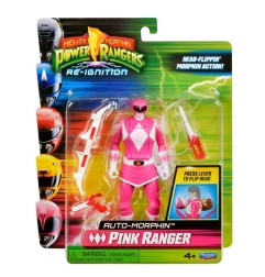 Power Rangers - Mighty Morphin  Action Figure Auto-Morphin Pink Ranger 12 cm