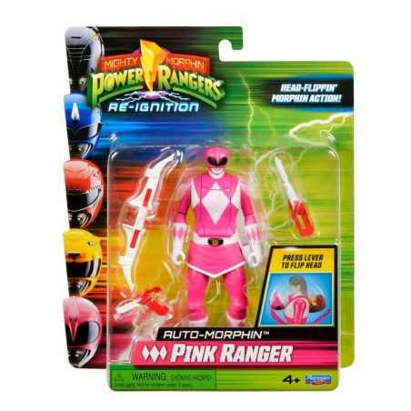 Power Rangers - Figurine Auto-Morphin Pink Ranger 12 cm