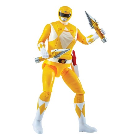 Power Rangers - Mighty Morphin  Action Figure Auto-Morphin Yellow Ranger 12 cm