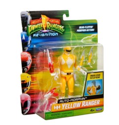Power Rangers - Mighty Morphin  Action Figure Auto-Morphin Yellow Ranger 12 cm