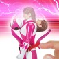 Power Rangers - Mighty Morphin  Action Figure Auto-Morphin Pink Ranger 12 cm