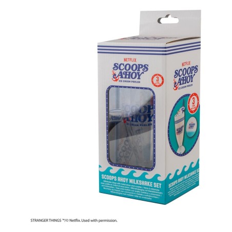 Stranger Things - Milkshake Glass Set Scoops Ahoy