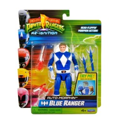 Power Rangers - Mighty Morphin  Action Figure Auto-Morphin Blue Ranger 12 cm