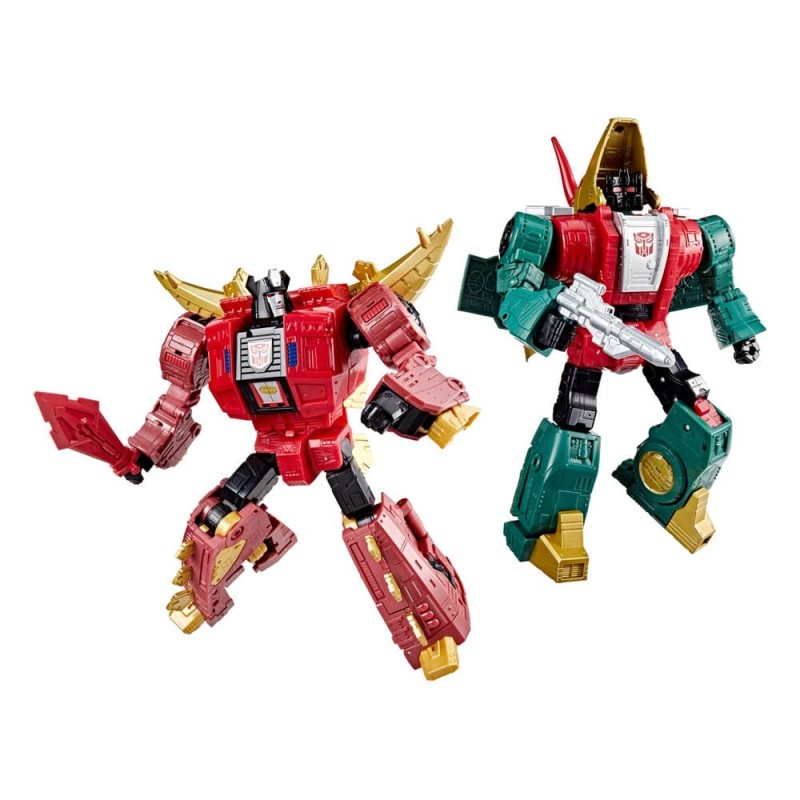 Transformers Age of the Primes Leader Class - Figurines G2 Universe Dinobots Snarl & Slug 19 cm