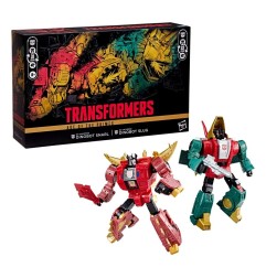 Transformers - Age of the Primes Leader Class Action Figure G2 Universe Dinobots Snarl & Slug 19 cm