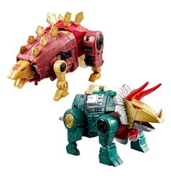 Transformers Age of the Primes Leader Class - Figurines G2 Universe Dinobots Snarl & Slug 19 cm