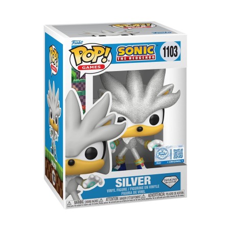 Sonic - The Hedgehog - Sonic The Hedgehog POP! Games Vinyl Figure Silver The Hedgehog (FL) 9 cm
