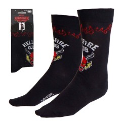 Stranger Things - Socks Hellfire Club Black 38-45