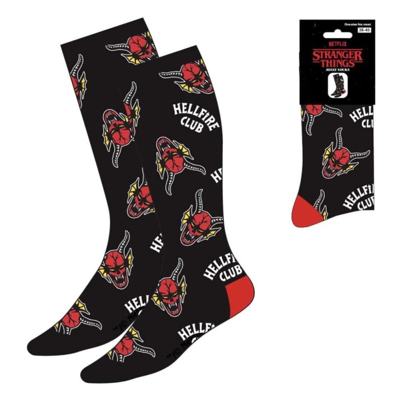Stranger Things - Paire de Chaussettes Hellfire Club AOP 38-45